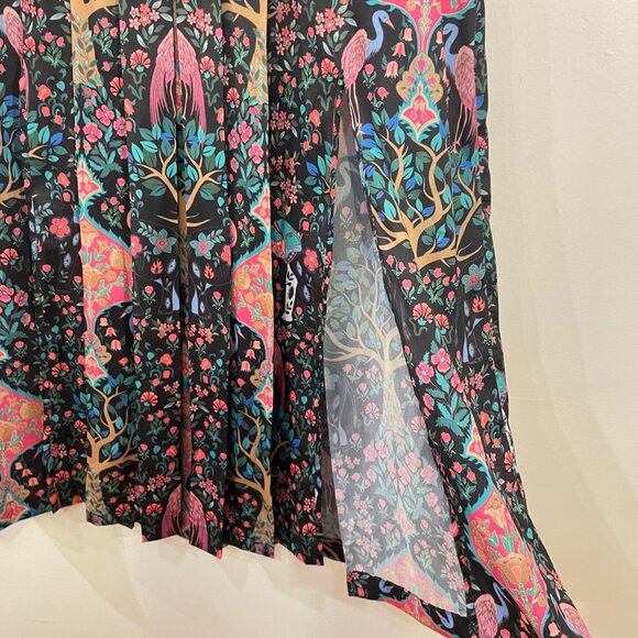 Last Chance! EUC Sandro Ivane Enchanted Forest Midi Skirt 0, XS $295 - Picture 8 of 12